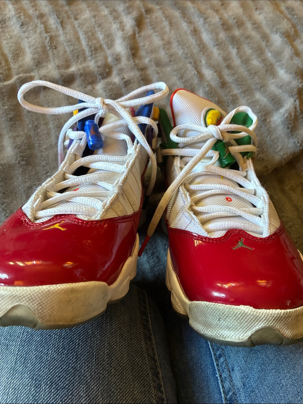 Air Jordan Kids Multi Color 6 Ring 7Y - Picture 6 of 7